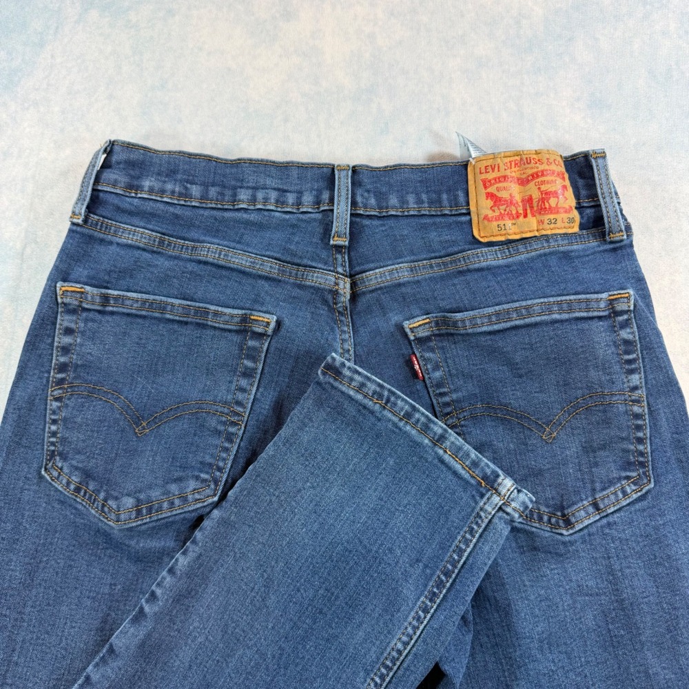 Levi's 511 Slim Fit Jeans Mens 32x30 Blue Excellent Stretch Denim